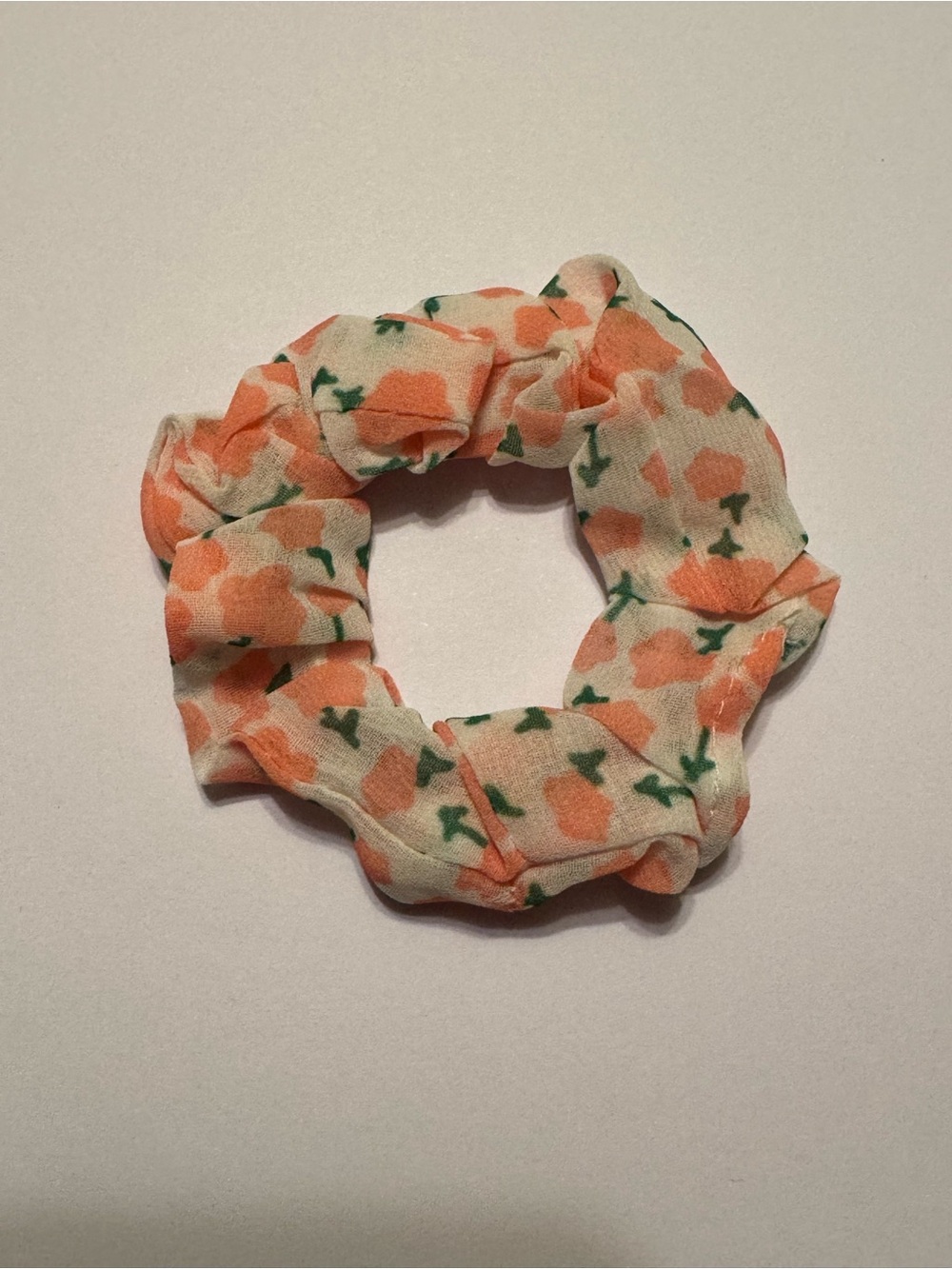 Cottagecore Floral Hair Scrunchie